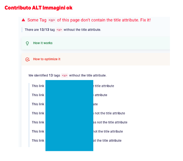 Verifica Alt Tag Immagini